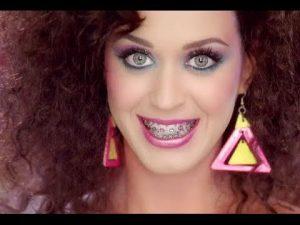 Katy Perry with braces